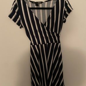 REBEL SUGAR blue low cut dress